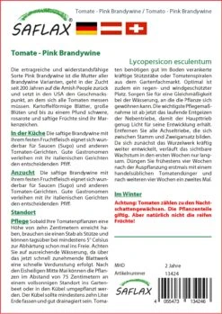 Tomate Pink Brandywine | Tomatensamen Von Saflax