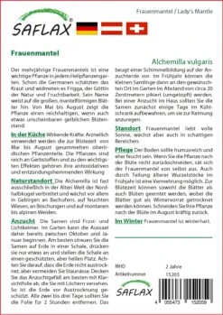 Frauenmantel | Heilpflanzensamen Von Saflax -Günstiges Garten Wege Geschäft 535653 Frauenmantel 15205 sa 1