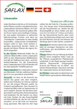 Löwenzahn | Löwenzahnsamen Von Saflax -Günstiges Garten Wege Geschäft 535658 Loewenzahn 15210 sa 1