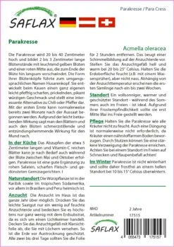Parakresse | Kressesamen Von Saflax -Günstiges Garten Wege Geschäft 535684 Parakresse 17515 sa 1
