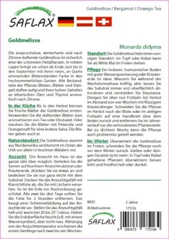 Goldmelisse | Melissensamen Von Saflax 3 Goldmelisse | Melissensamen Von Saflax -Günstiges Garten Wege Geschäft 535685 Goldmelisse 17516 sa 1