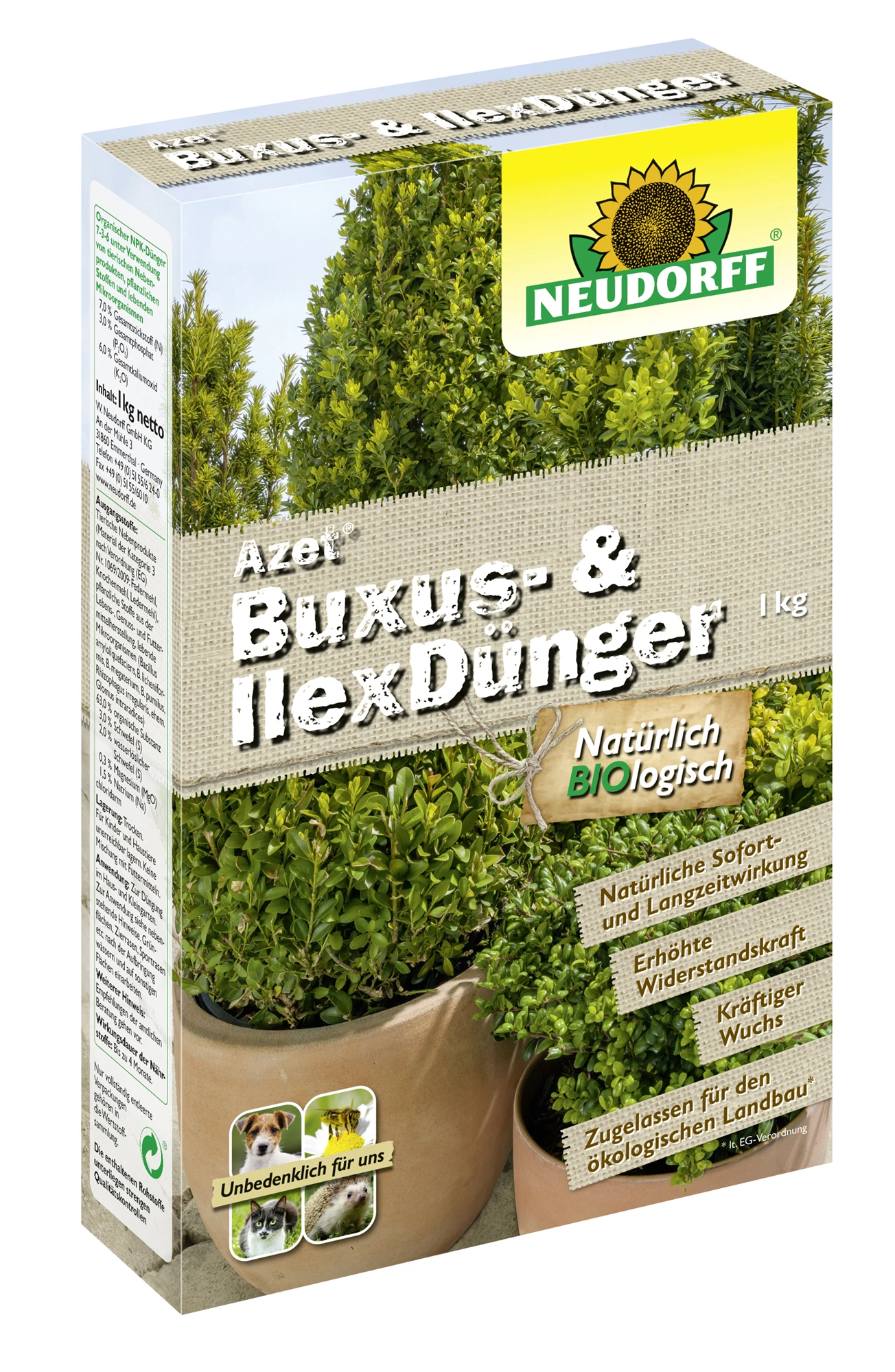 Azet Buxus- & IlexDünger (1 Kg) | Dünger Von Neudorff 1 Azet Buxus- & IlexDünger (1 Kg) | Dünger Von Neudorff
