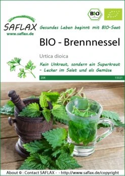 Brennessel | BIO Heilpflanzensamen Von Saflax -Günstiges Garten Wege Geschäft 540059 Bio Brennnessel 15321 sa 0