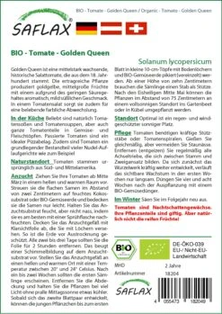 Tomate Golden Queen | BIO Tomatensamen Von Saflax 3 Tomate Golden Queen | BIO Tomatensamen Von Saflax -Günstiges Garten Wege Geschäft 540065 Bio Tomate Golden Queen 18204 sa 1