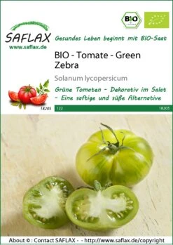 Tomate Green Zebra | BIO Tomatensamen Von Saflax 3 Tomate Green Zebra | BIO Tomatensamen Von Saflax -Günstiges Garten Wege Geschäft 540066 Bio Tomate Green Zebra 18205 sa 0