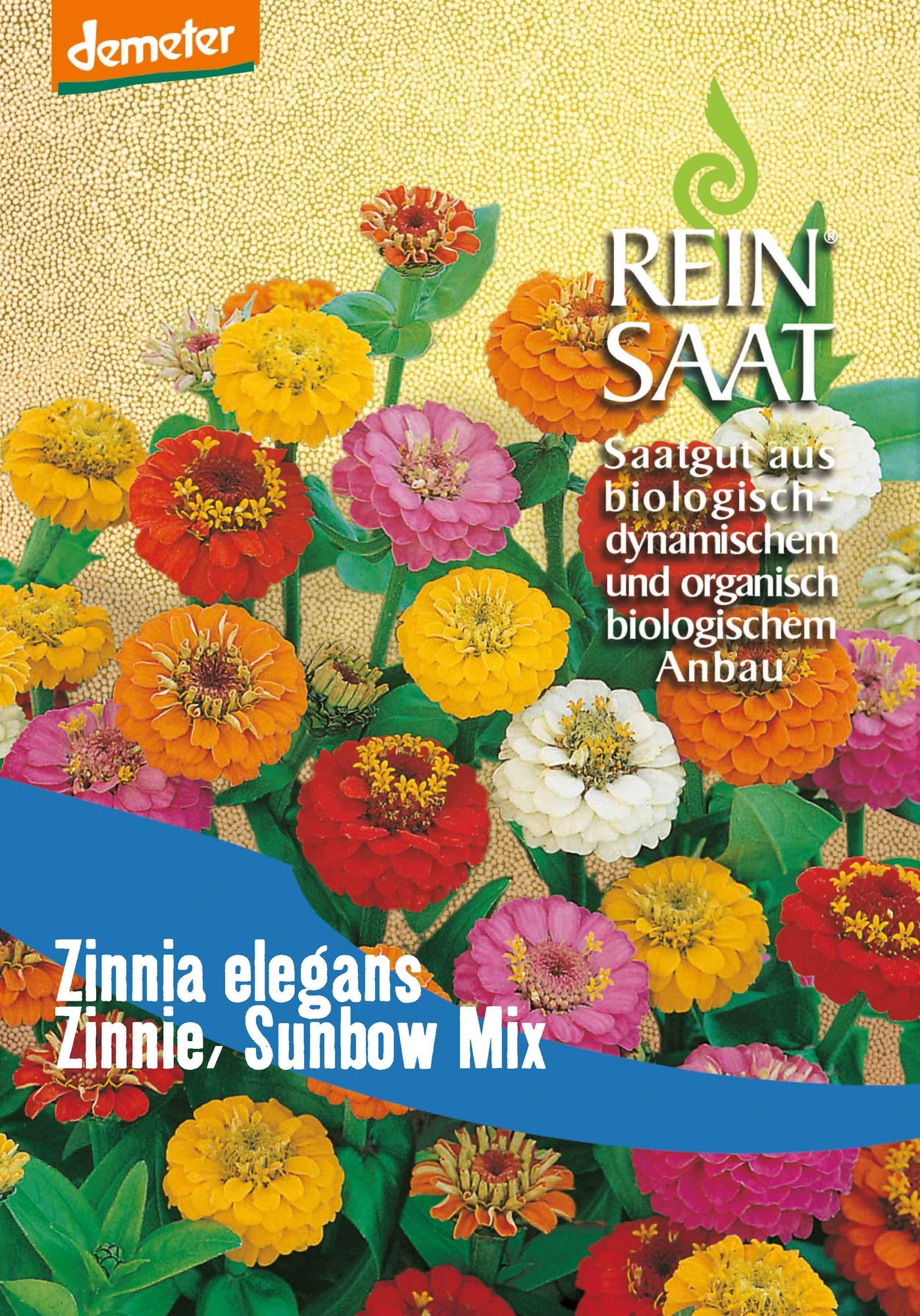 Zinnie Sunbow Mix | BIO Zinniensamen Von Reinsaat 1 Zinnie Sunbow Mix | BIO Zinniensamen Von Reinsaat