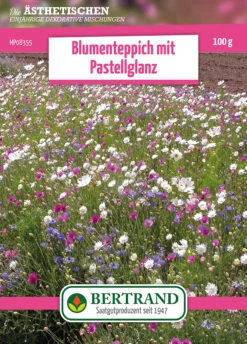 Blumenwiese Blumenteppich Mit Pastellglanz (100 G) | Blumensamen Von Bertrand