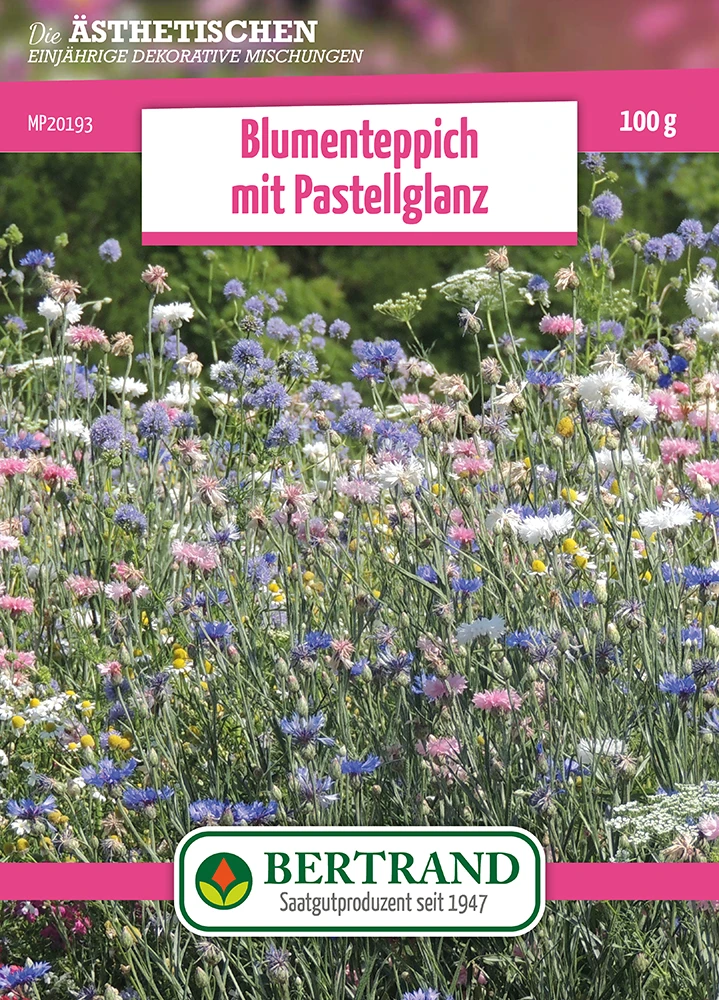Blumenwiese Blumenteppich Pastell (100 G) | Blumensamen Von Bertrand 1 Blumenwiese Blumenteppich Pastell (100 G) | Blumensamen Von Bertrand