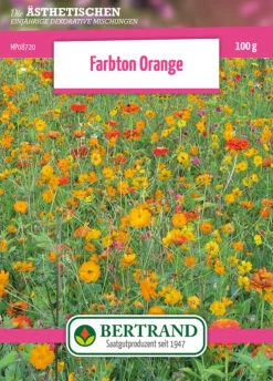 Blumenwiese Farbton Orange (100 G) | Blumensamen Von Bertrand