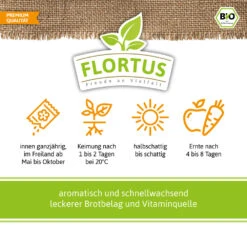 Bio-Kresse (200 G) | Bio-Kressesamen Von Flortus 8 Bio-Kresse (200 G) | Bio-Kressesamen Von Flortus -Günstiges Garten Wege Geschäft 543636 Bio Kresse 200 g 3