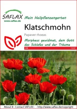 Klatschmohn | Mohnsamen Von Saflax