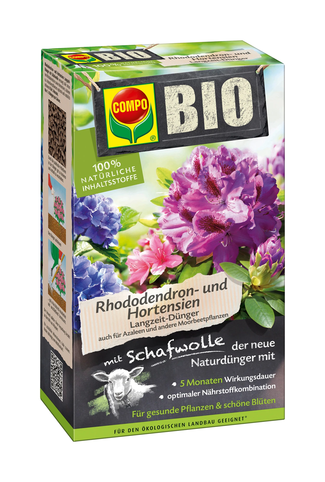 Rhododendron- Und Hortensien Langzeit-Dünger Mit Schafwolle (750 G) | BIO Dünger Von COMPO 1 Rhododendron- Und Hortensien Langzeit-Dünger Mit Schafwolle (750 G) | BIO Dünger Von COMPO