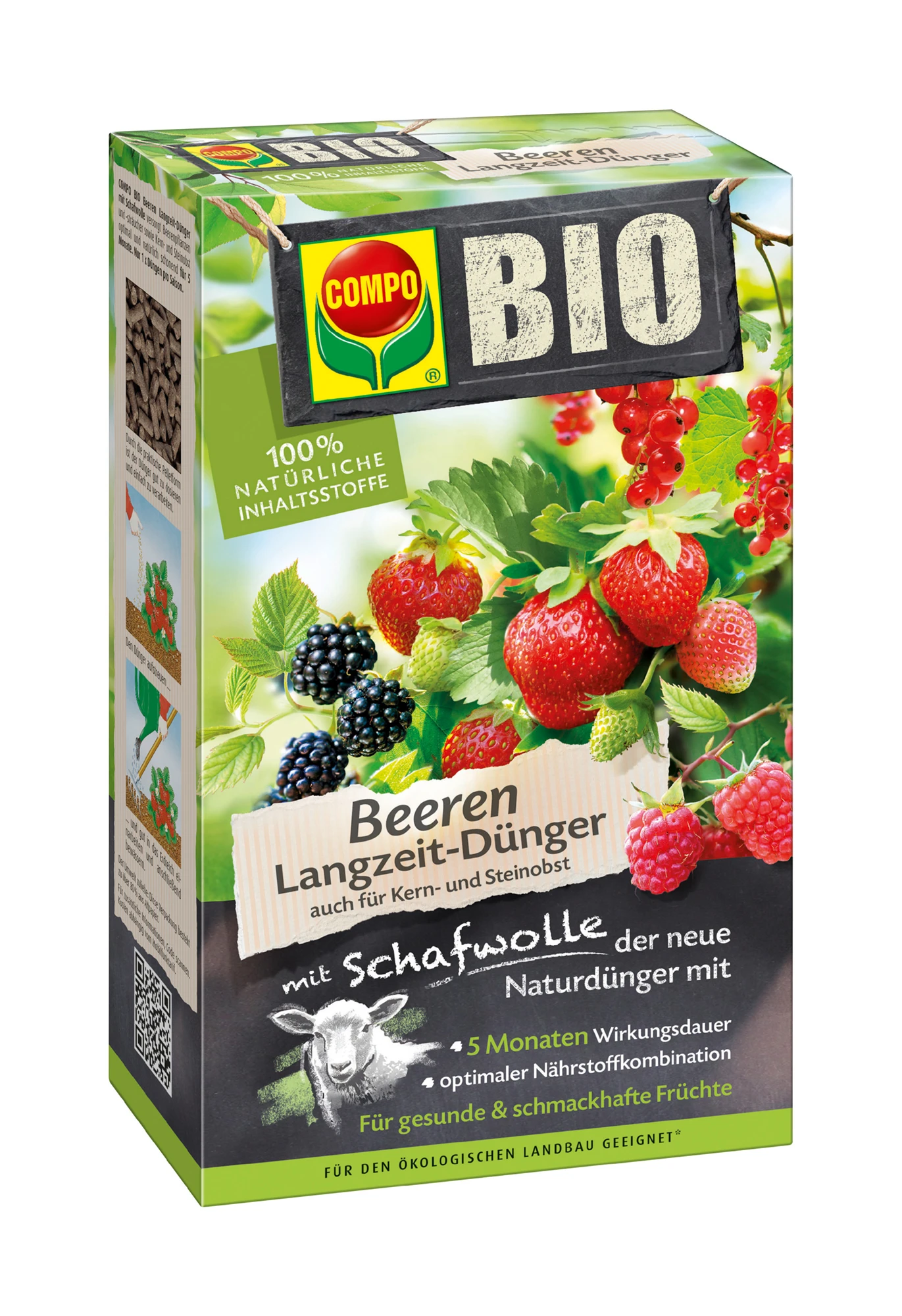 Beeren Langzeit-Dünger Mit Schafwolle (750 G) | BIO Dünger Von COMPO 1 Beeren Langzeit-Dünger Mit Schafwolle (750 G) | BIO Dünger Von COMPO