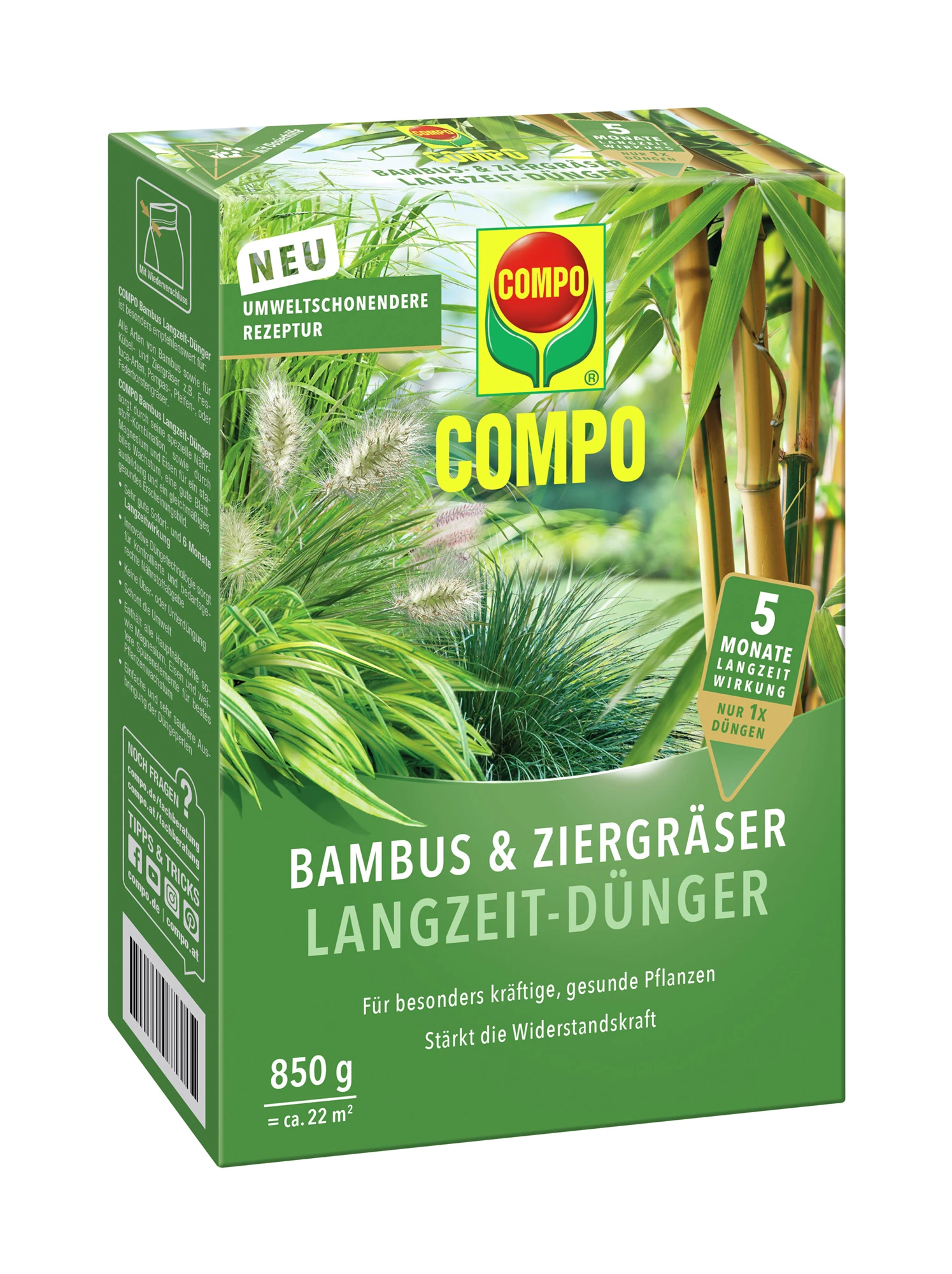 Bambus Langzeit-Dünger (850 G) | Dünger Von COMPO 1 Bambus Langzeit-Dünger (850 G) | Dünger Von COMPO