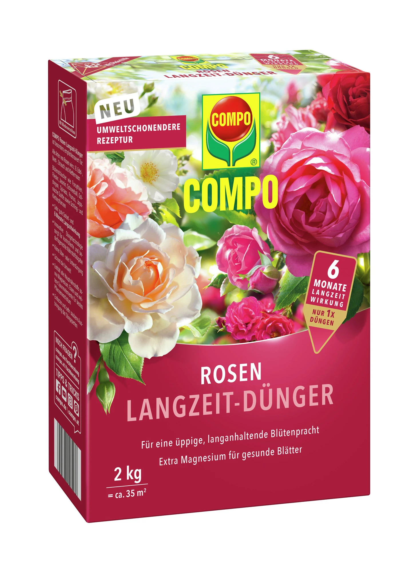 Rosen Langzeit-Dünger (2 Kg) | Dünger Von COMPO 1 Rosen Langzeit-Dünger (2 Kg) | Dünger Von COMPO