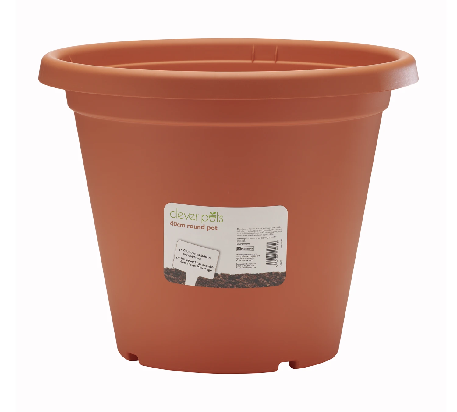 40 Cm Blumentopf Rund Terrakotta | Blumentöpfe Von Clever Pots 1 40 Cm Blumentopf Rund Terrakotta | Blumentöpfe Von Clever Pots