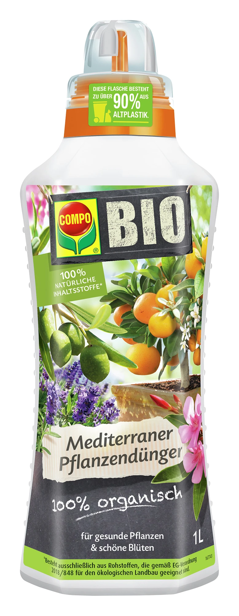 Mediterraner Pflanzendünger (1 L) | BIO Flüssigdünger Von COMPO 1 Mediterraner Pflanzendünger (1 L) | BIO Flüssigdünger Von COMPO