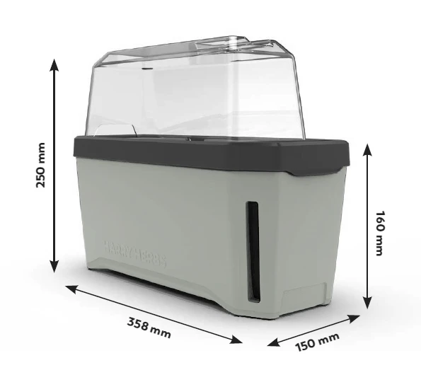 HARRY HERBS Kräutertopf Hellgrau | Kräutertöpfe Von Gusta Garden 5 HARRY HERBS Kräutertopf Hellgrau | Kräutertöpfe Von Gusta Garden – Bild 5