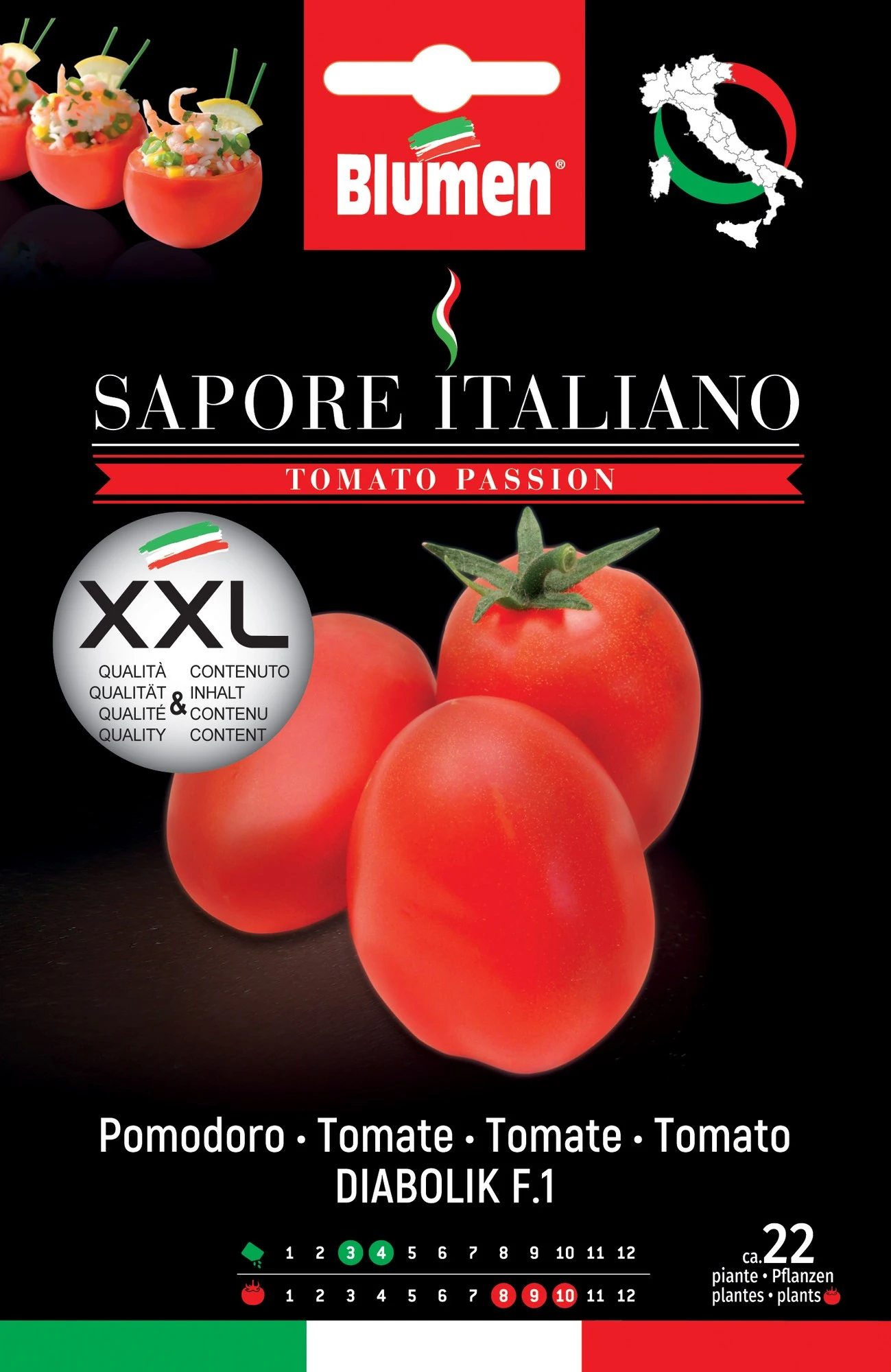 Tomate Sapore Italiano Diabolik F1 | Tomatensamen Von BLUMEN Group 1 Tomate Sapore Italiano Diabolik F1 | Tomatensamen Von BLUMEN Group