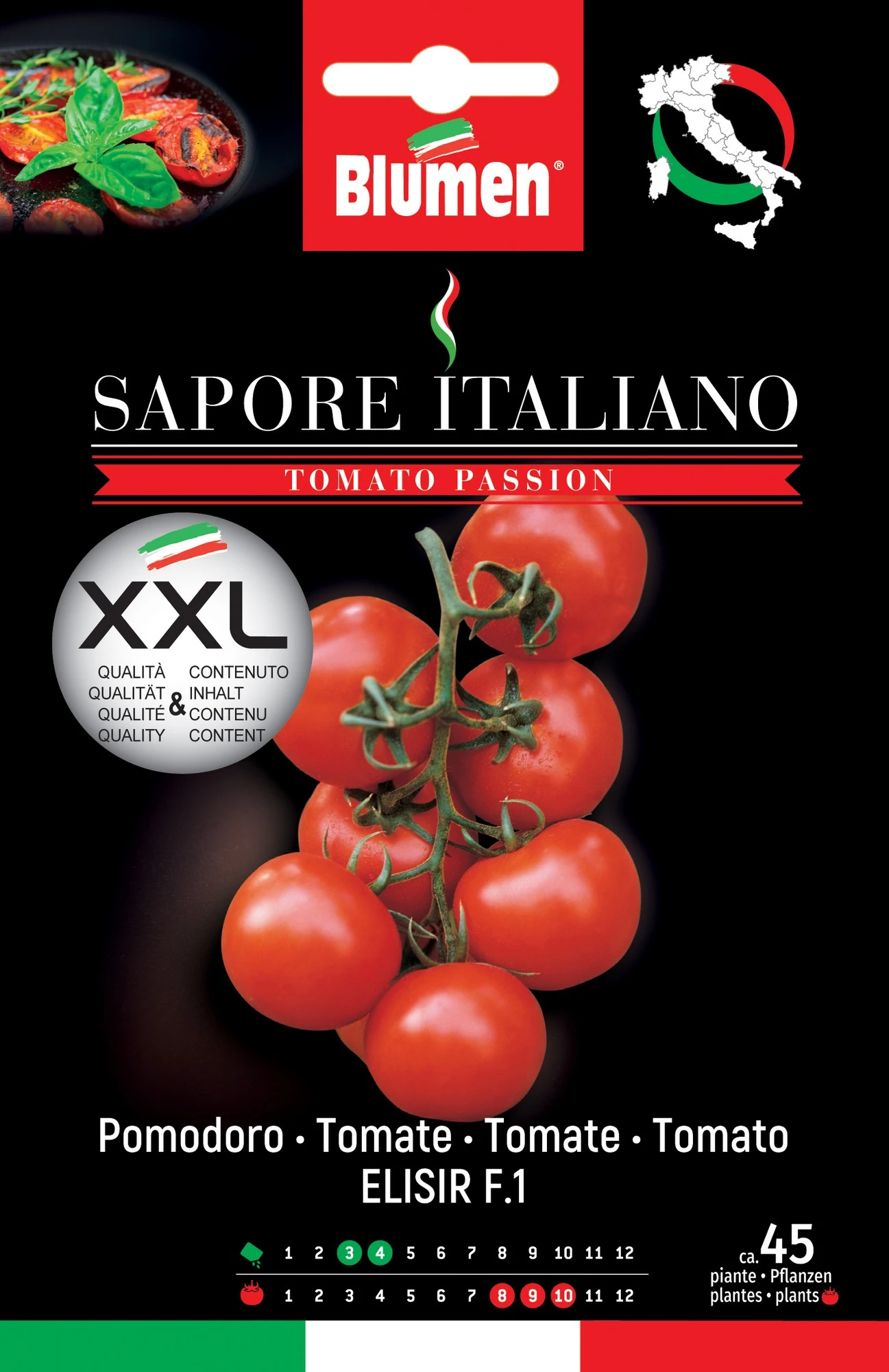 Tomate Sapore Italiano Elisir F1 | Tomatensamen Von BLUMEN Group 1 Tomate Sapore Italiano Elisir F1 | Tomatensamen Von BLUMEN Group