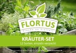 HARRY HERBS &amp; FLORTUS Kräuter Set | Anzuchtsets Von FLORTUS -Günstiges Garten Wege Geschäft 562699 HARRY HERBS und FLORTUS Kraeuter Set 2000 2387 blau 8